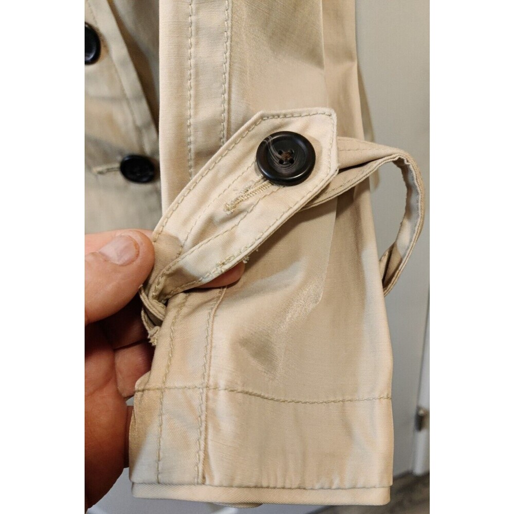 St. Johns Bay Double Breasted Lightweight Khaki Jacket / Women's L/ Nice / S57 - Picture 4 of 10